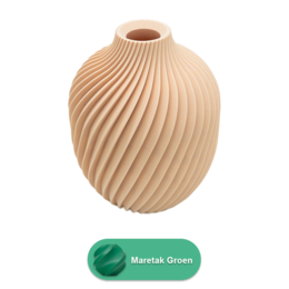 Vase Nova 3D - Vase imprimé en 3D - PLA durable - Convient aux fleurs artificielles