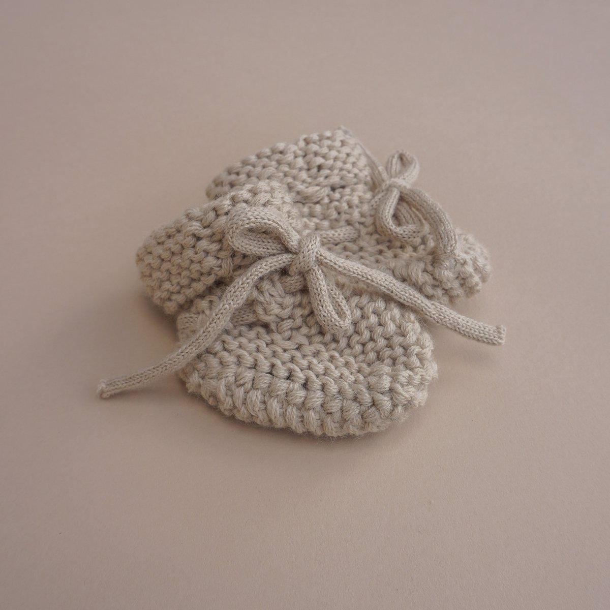 Chaussons bébé tricotés | Chaussons bébé | Chaussons épais pour bébé | Beige