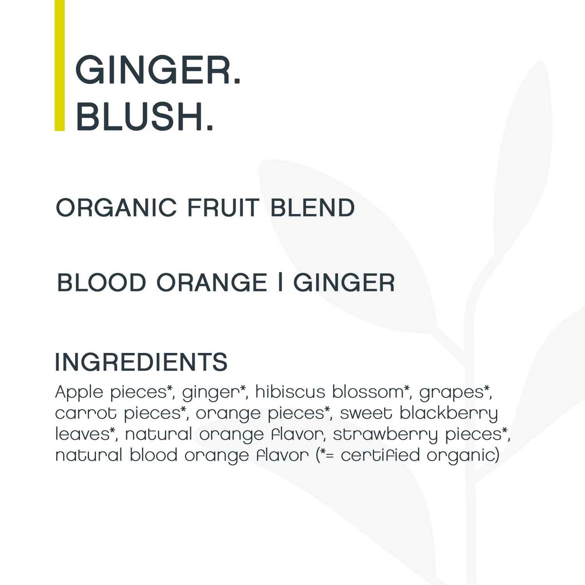 Gember blos, fruitthee organisch, 125 g