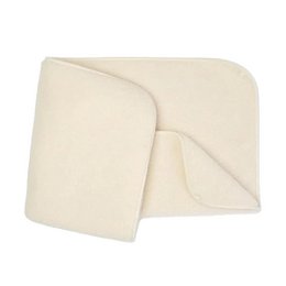 Wolldecke für Kinderbett, 2 Schichten – 75 x 100 cm – Merinowolle – Natur