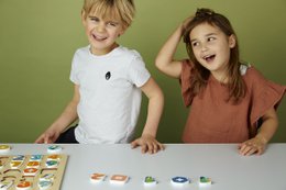 Puzzle di numeri di animali duri