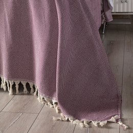 Copriletto a spina di pesce - Cotone turco di lusso (200x240 cm)