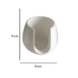 LAVURI® Wax Melter made of cast ceramic, tealight + white metal pot, wax melts not included