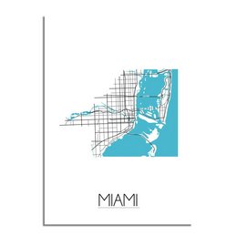 Miami Map poster