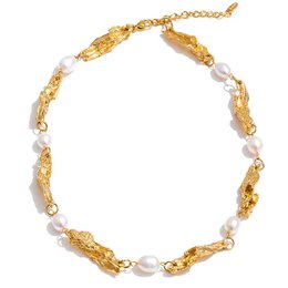 Gloria - Gargantilla Plata Oro Fundido