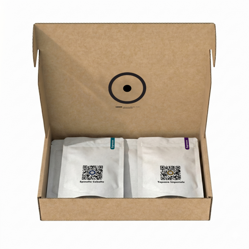 Espressotestdoos Riflesso, 4 × 100 g geselecteerde koffiespecialiteiten