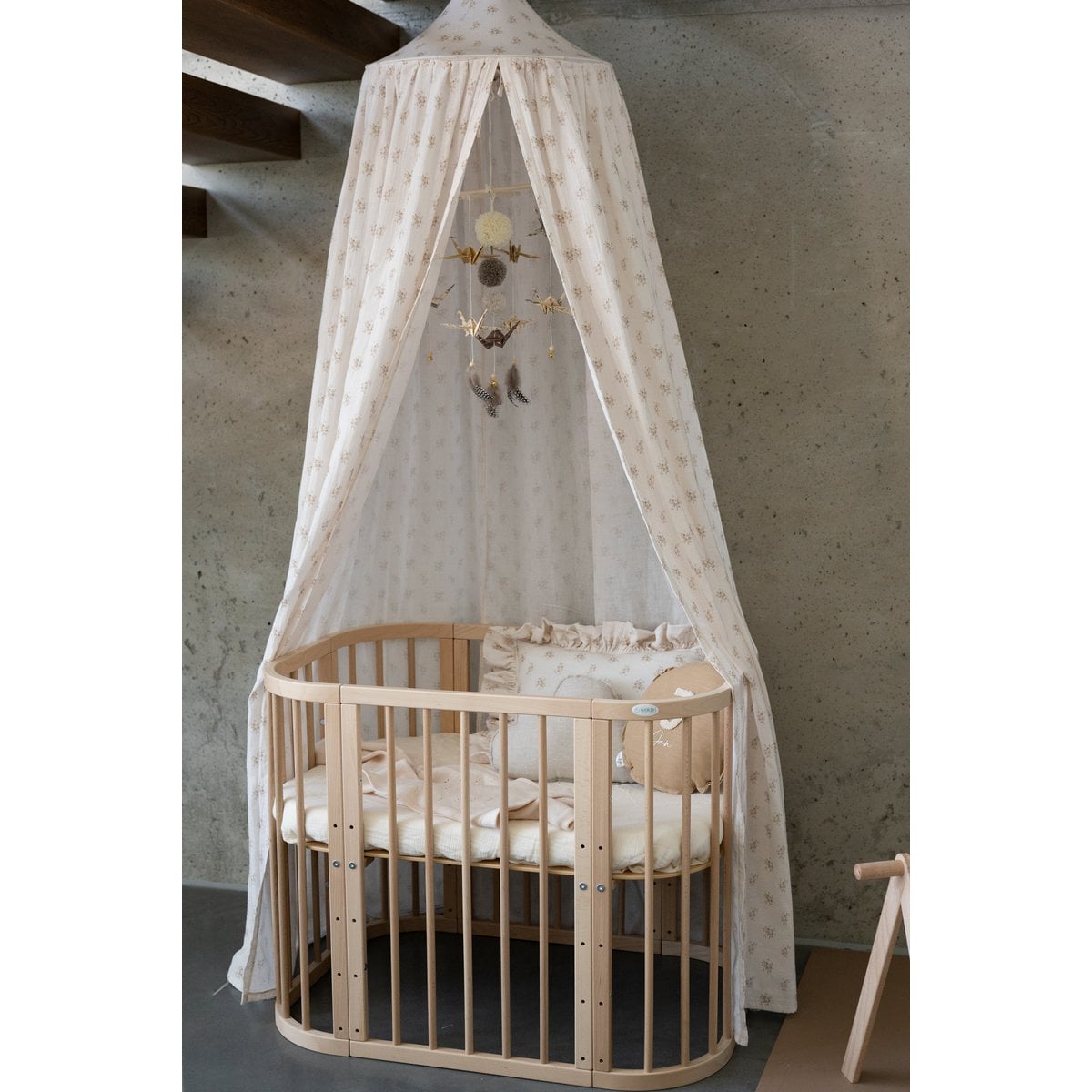 Muslin canopy "Boho Flowers"