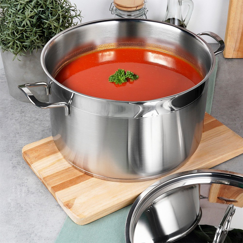 Acero para olla con tapa anett 26 cm, 8.2 l