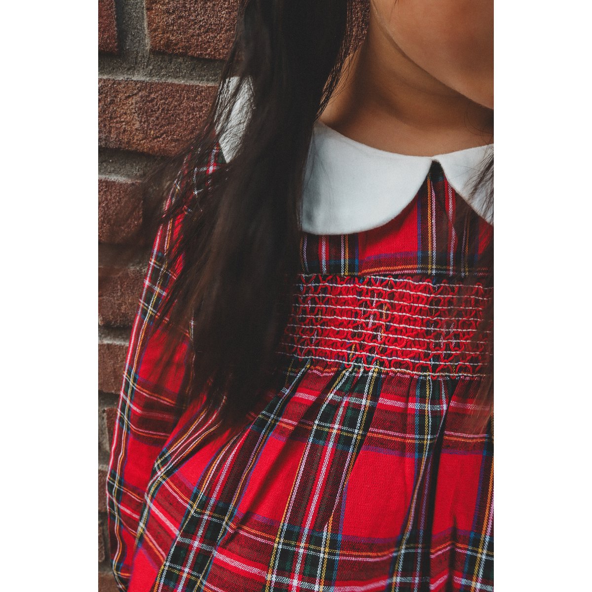 Merry Plaid Christmas Dress + Headband
