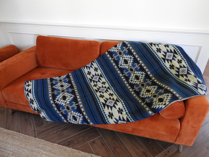 Ecuadorian alpaca blanket | native blanket | Cotopaxi Blue