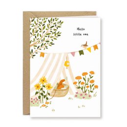 Jardín de tarjetas de bebé - Hola pequeño