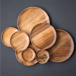Wooden plate I Acacia