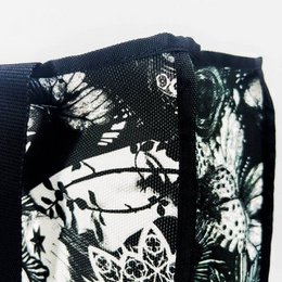 GROTE ZWARTE TOTE BAG VAN DE VLINDER
