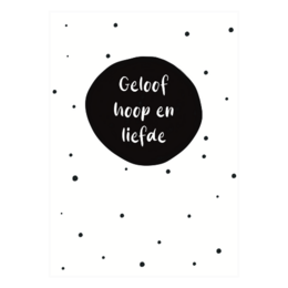 Karte | Glaube Hoffnung und Liebe