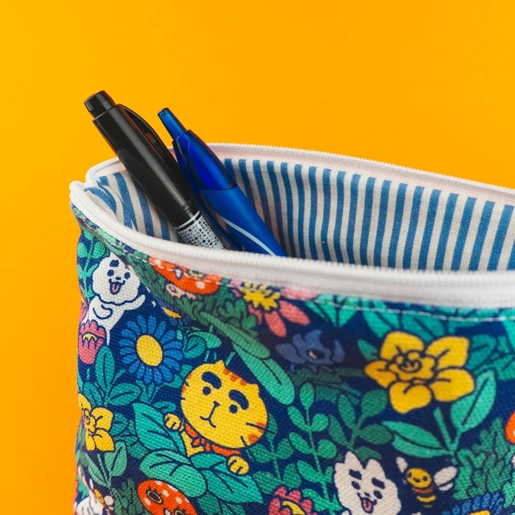 Groot stoffen zakje "Bloemen" - Beperkte oplage