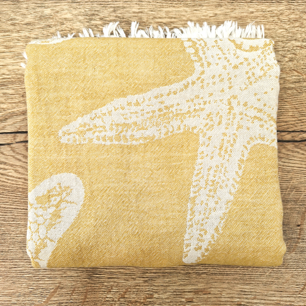 Asciugamano Hammam in cotone jacquard stella marina
