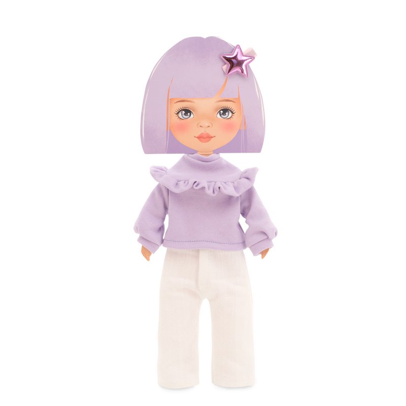 Soft toy, Sweet Sister - Clothing set: Purple Sweater (35cm)