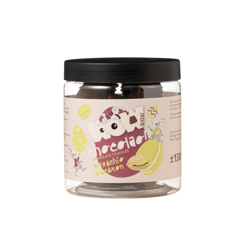 Pistachio Macaroon Chocolate Truffles - 130g Easter Gifting Jar