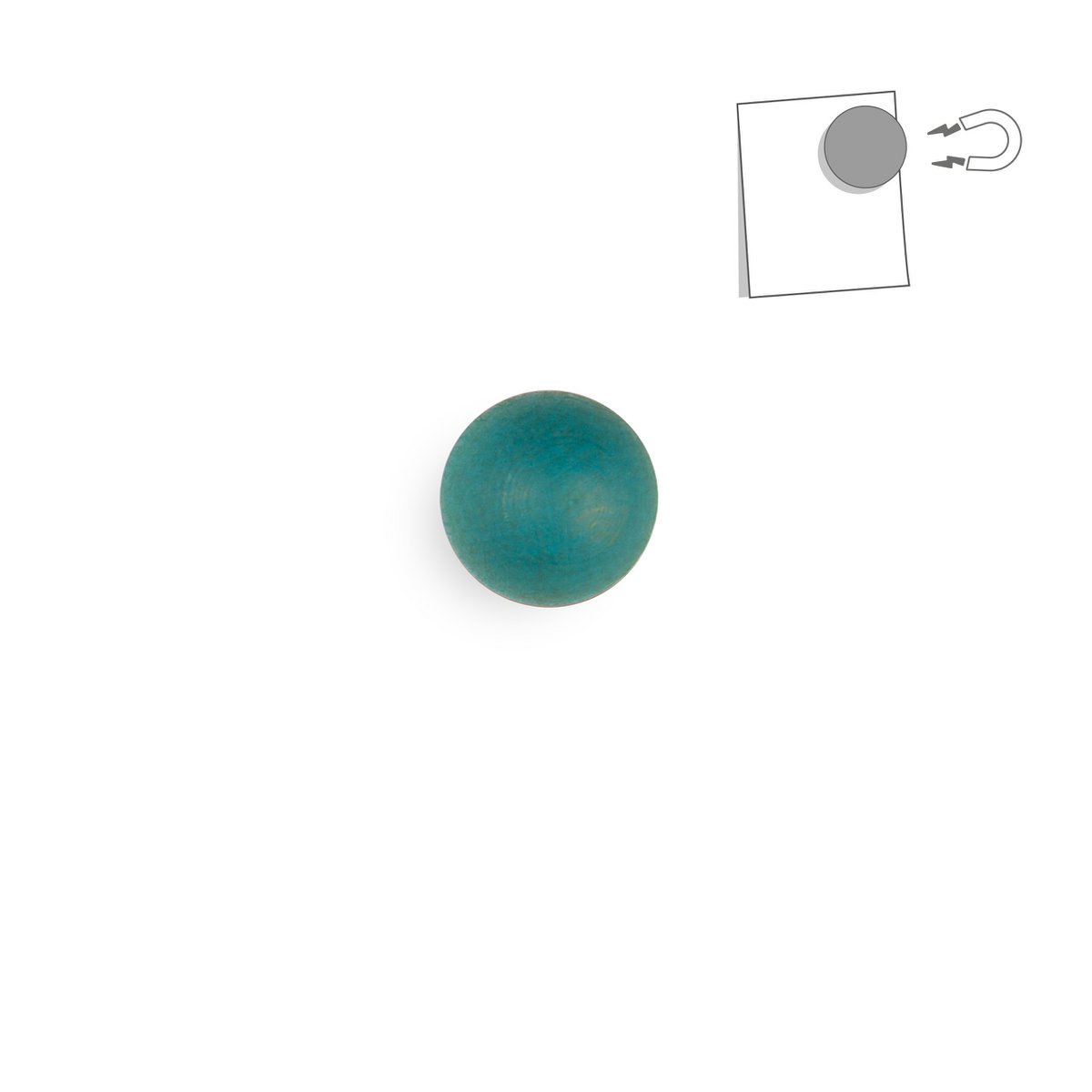 Bola magnética de madera pequeña - color