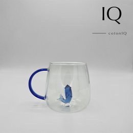 Glasskop med 3D-figur-dolfin-380 ml