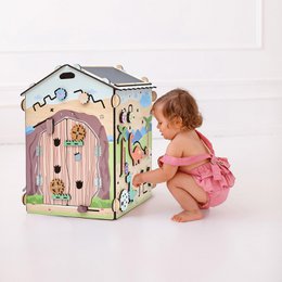 Busyboard Spielhaus DINO mit Beleuchtung