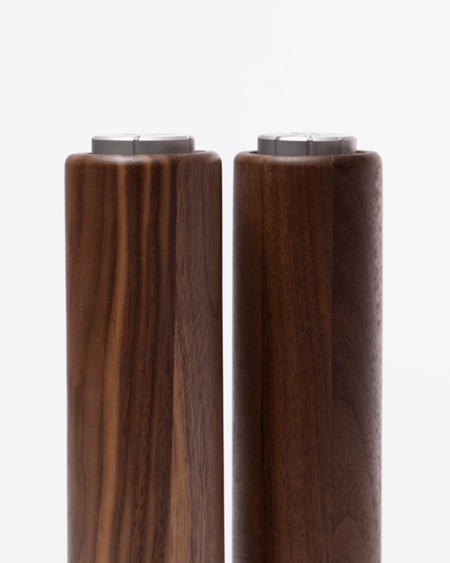 Salt & Pepper Grinders - UPSIDE DOWN - Oak / Walnut
