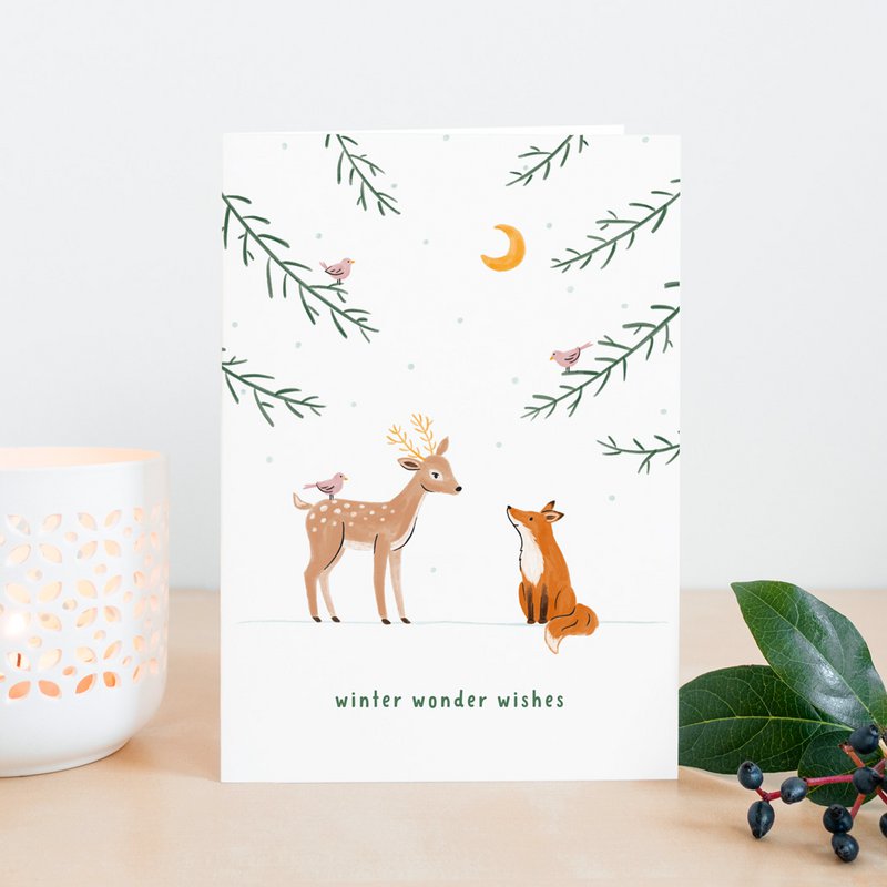 Christmas card | Woodland friends | Woodland animals