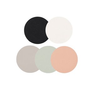 Glasuntersetzer-Set, 4-tlg., Kunstleder