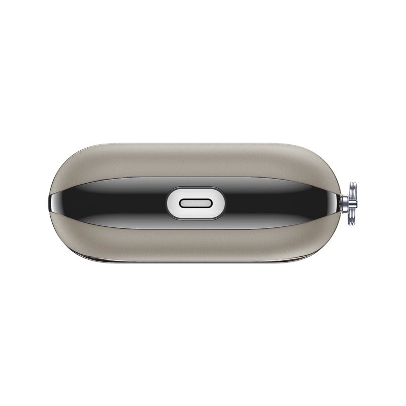 Custodia AirPods in pelle Snap Pro Grigia