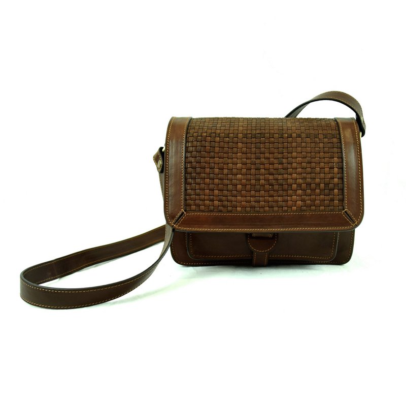 Bolso señora de piel 23,5 cm. largo x 20 cm. altura