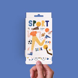Aktivitet og farvelægning - Scrollino Seak & Find Sport
