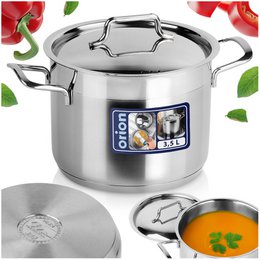 Pot Steel with Lid ANETT 18 cm, 3.5 l