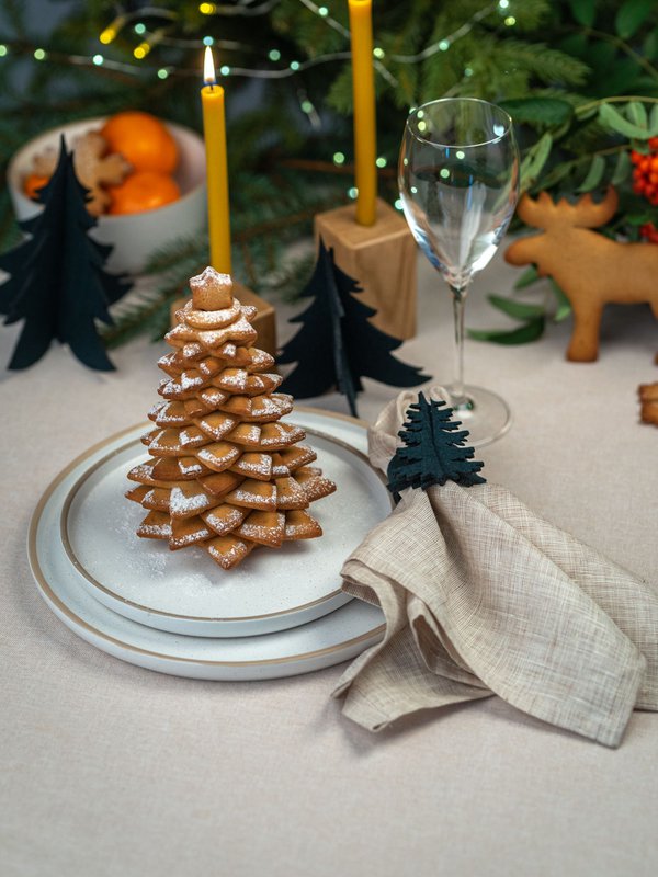 Ronds de serviette de Noël ARBRE DE NOEL