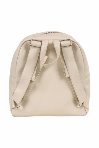 Faux Leather Maternity Backpack with Bow