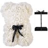 Rosen-Teddybär 25cm Weiß