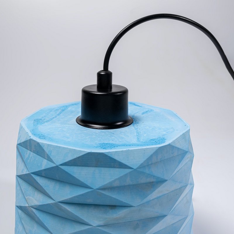 Blaue Farbe konkrete hängende Beleuchtung