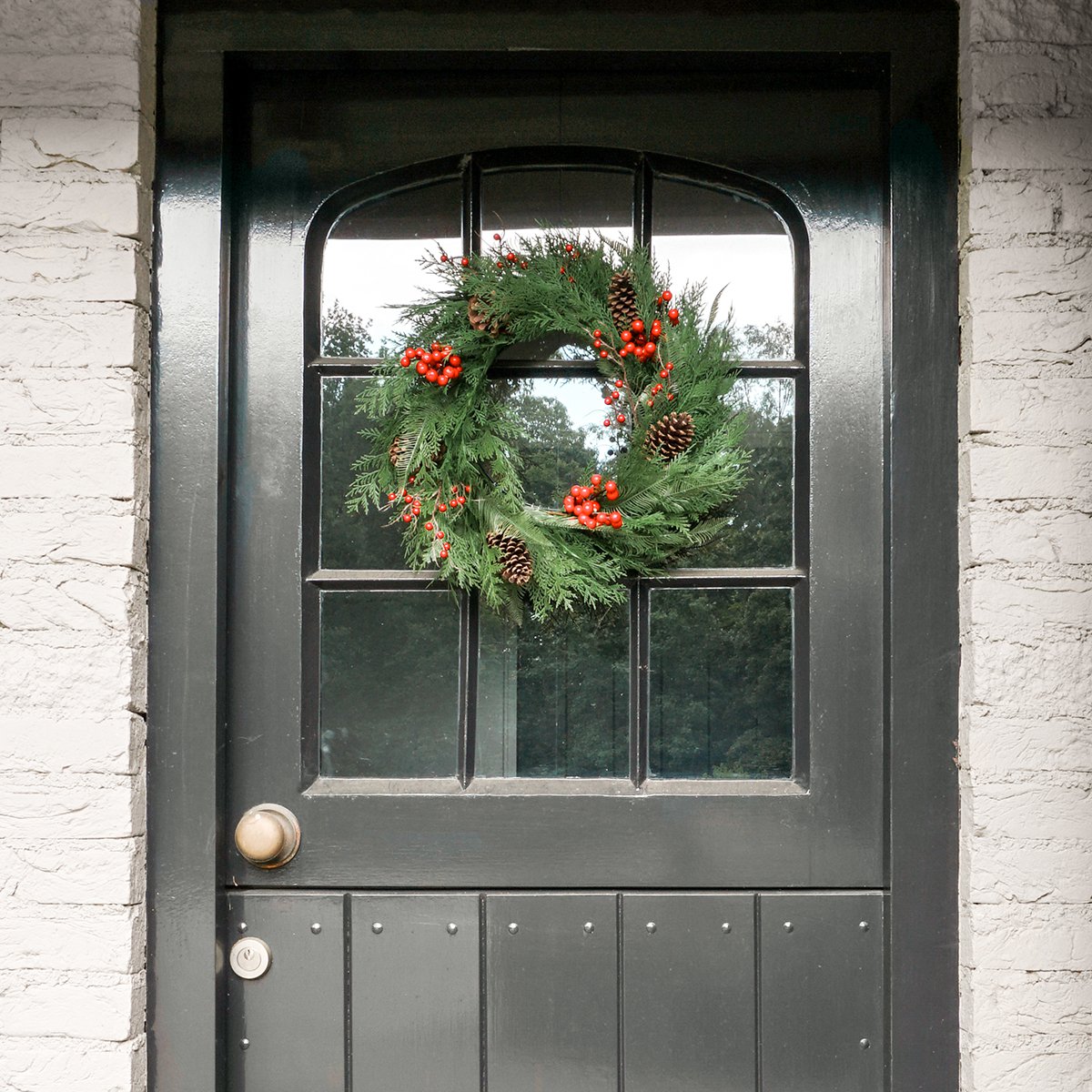 Kerstkrans Rode Bessen Ø60 cm