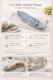 Grey Marble Tray – Premium Serving & Display Platter