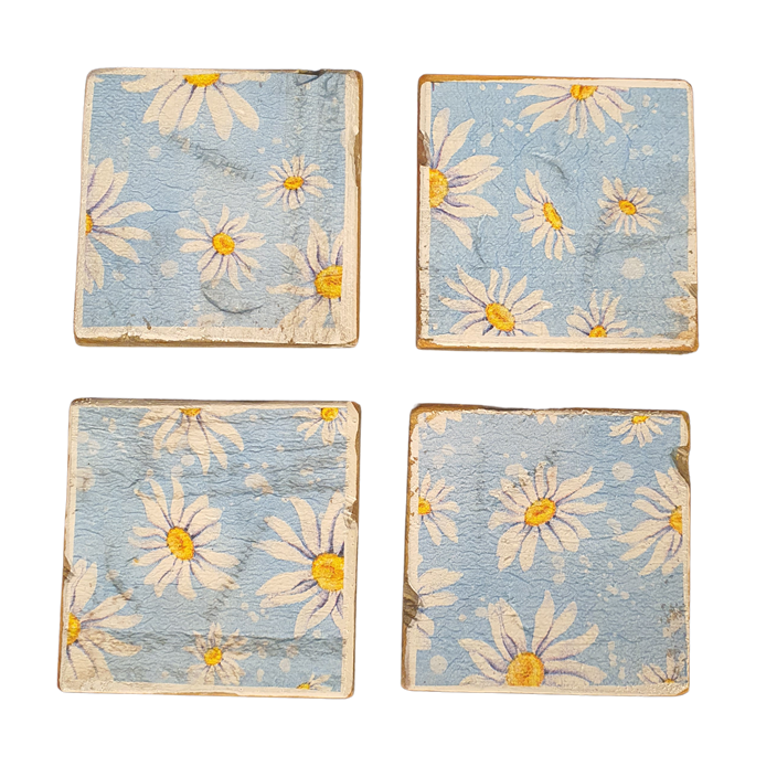home deco gamle hollandske kyst margueritter i blåt
