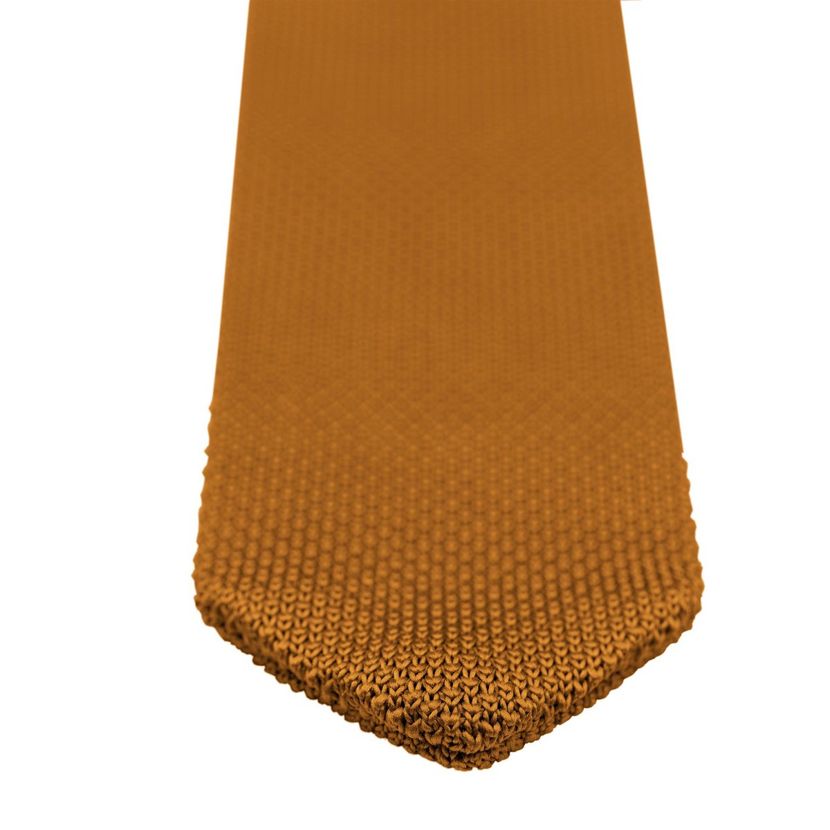 Orange ember knitted tie