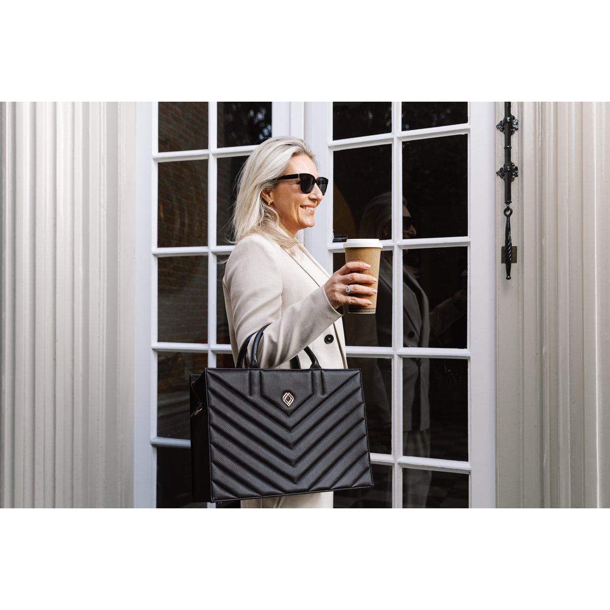 Business Bag Muse Corn Leather Black