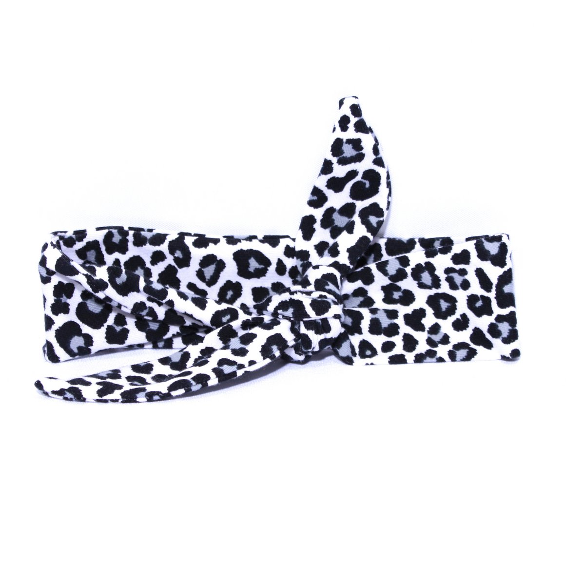 Baby hairband KNOTTED leopard gray OK4068Baby hairband KNOTTED leopard gray OK4068