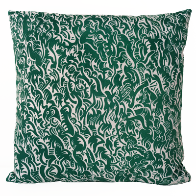 Velvet Cushion Inka Monstro by Nigoull