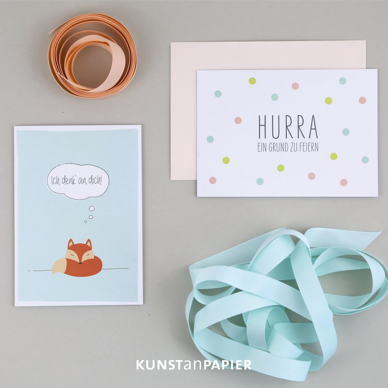 Glückwunschkarte Fuchs Hajo