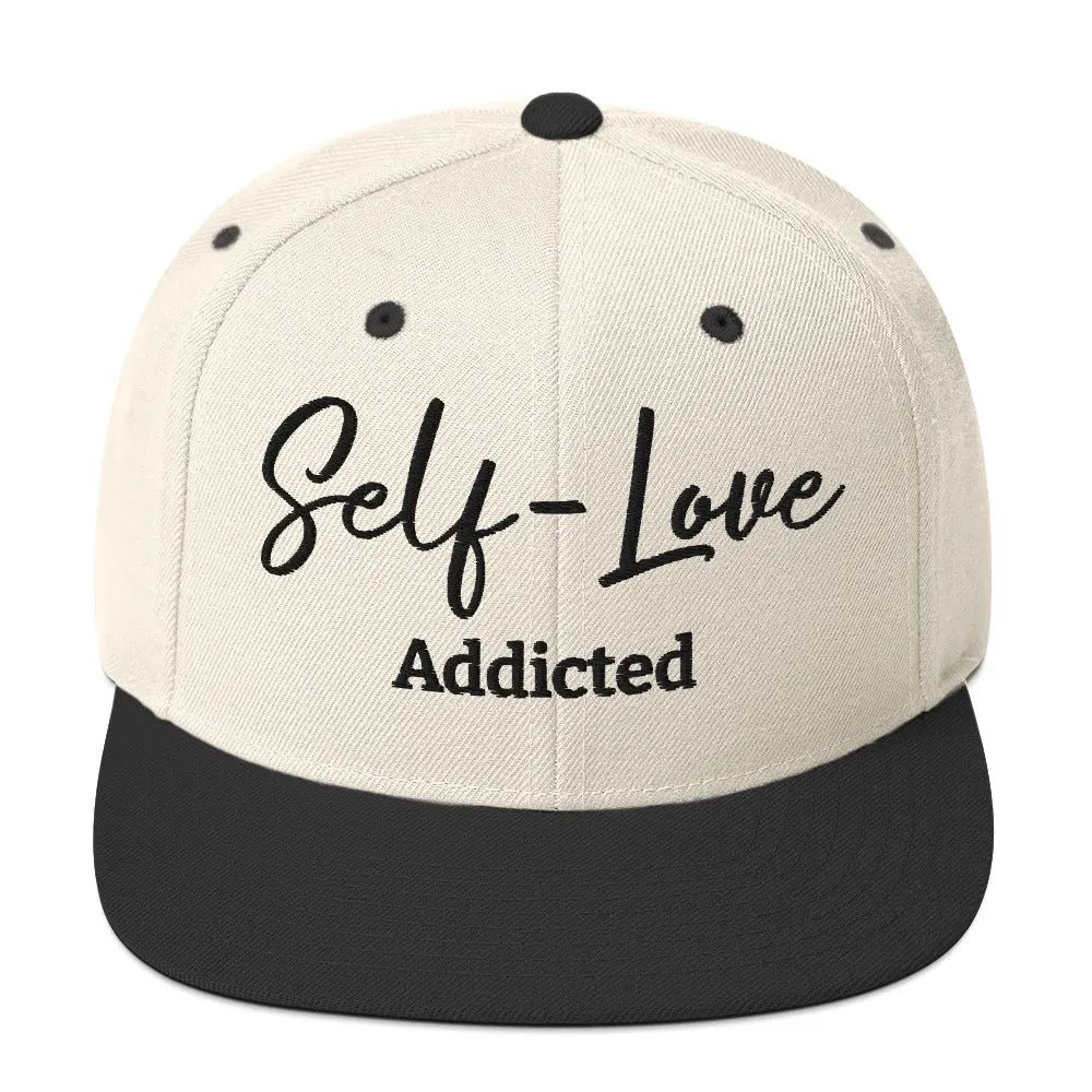 Self Love Addicted Snapback Hat med broderi