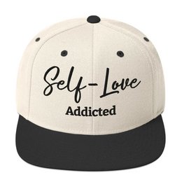 Self Love Addicted Snapback Hat med broderi
