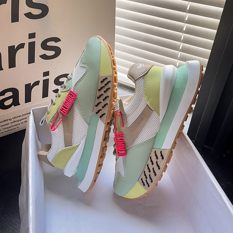 Daddy åndbar sommer ægte læder tykbund dametøj Argan sneaker