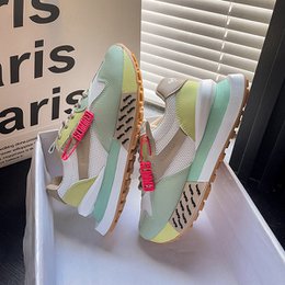 Daddy åndbar sommer ægte læder tykbund dametøj Argan sneaker