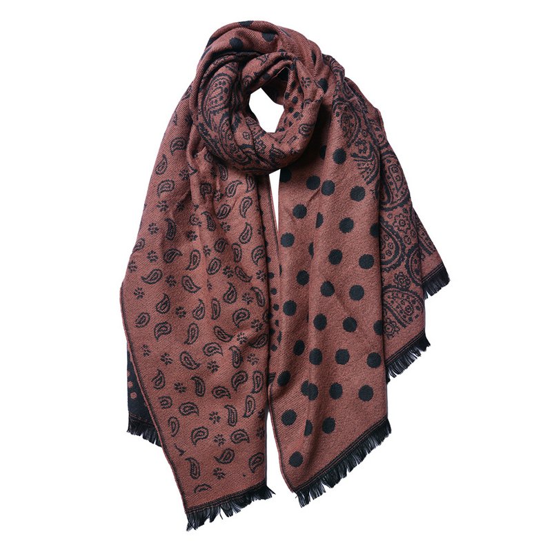 Winterschal Damen 65x190 cm Rosa Acrylschal