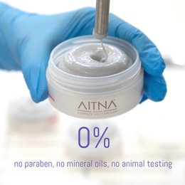 Aitna odżywczy przeciwstarzeniowy KREM DO TWARZY NATURALNE KOSMETYKI Aloes i piasek wulkaniczny - Made in Italy, 50ml